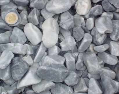 Galet Marbre gris/bleu