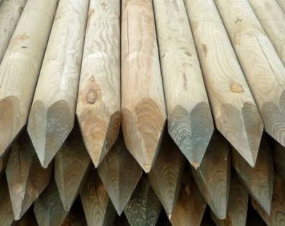 Poteaux ronds épicéa