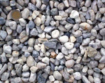 Gravier roulé blanc/bleu Cabanac