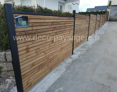 Palissade faux claire-voie