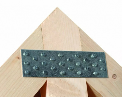 Plaque perforée d'assemblage galvanisée