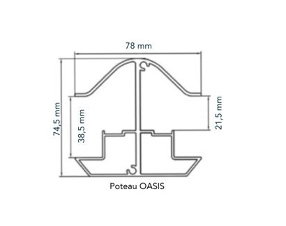 poteau-aluminium-oasis-profil