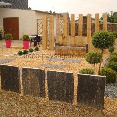 realisations palis schiste ardoise deco paysagere